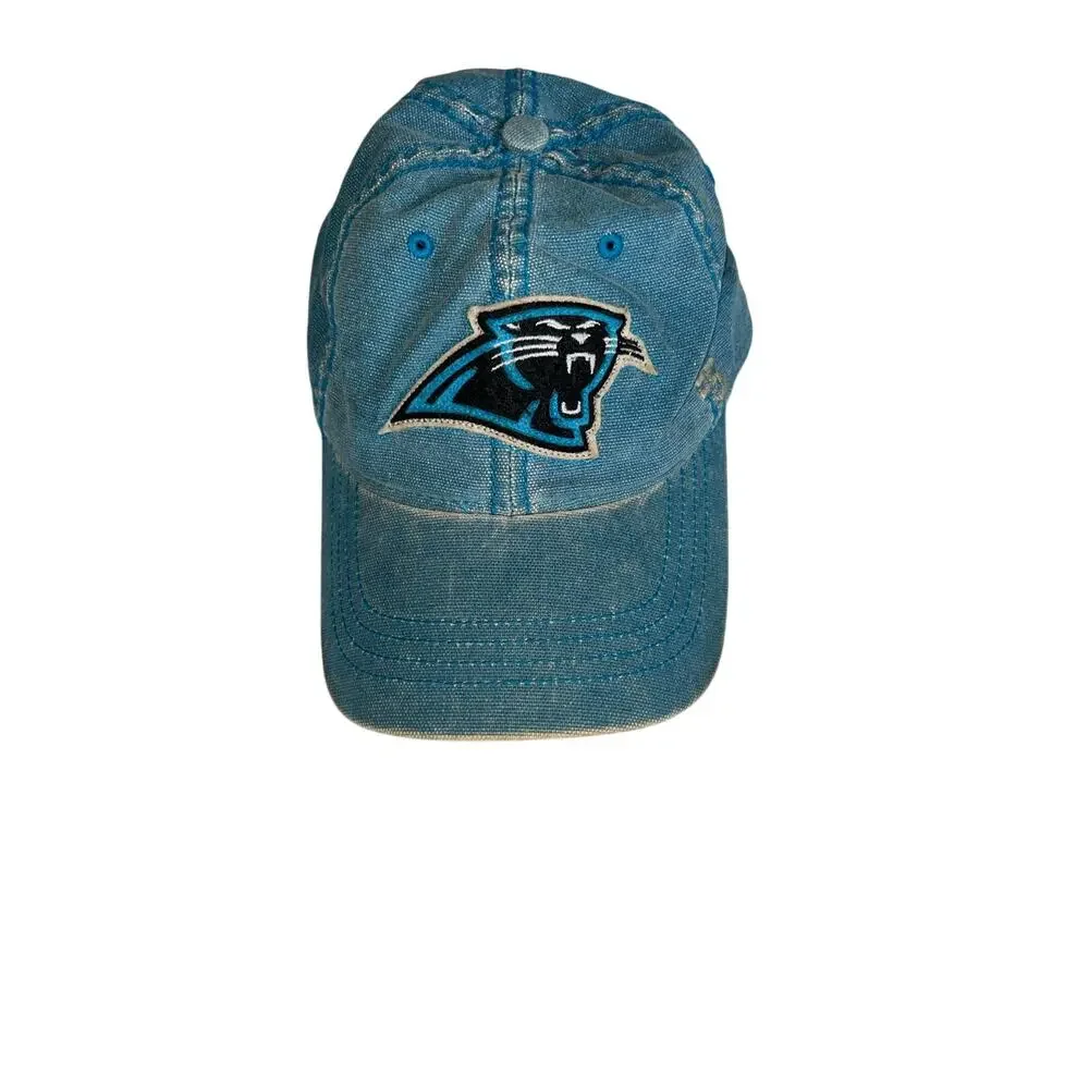 vintage-style item is a Carolina Panthers 1995 Inaugural Season Hat light denim